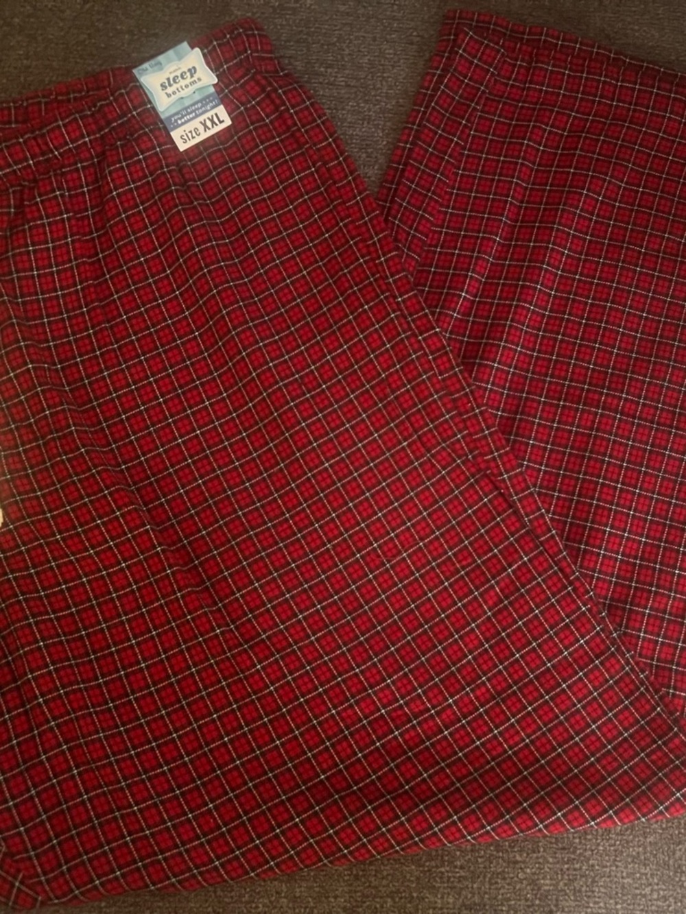 Old Navy Red and Black Plaid Men’s Sleep Pants
